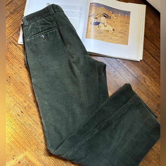 Green velvet pants Pierre Cardin vintage - Picture 2 of 16